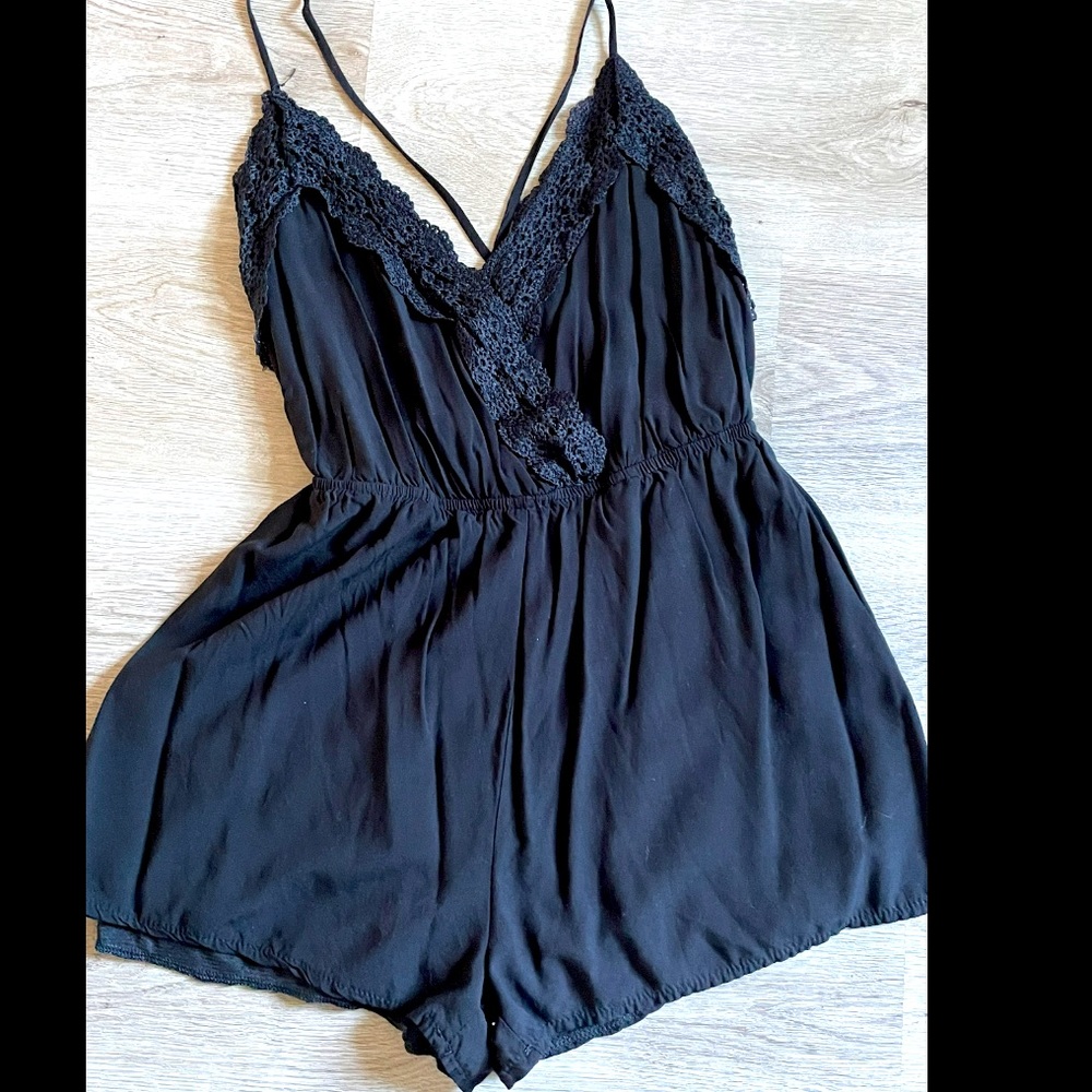 Sexy black romper